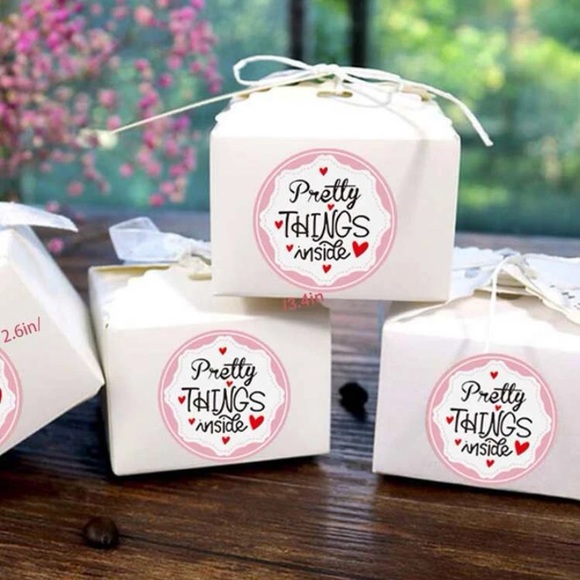 💕LAST ONE💕500Ct Pretty Things Inside Stickers w/Pink Accents, red hearts - Picture 2 of 5